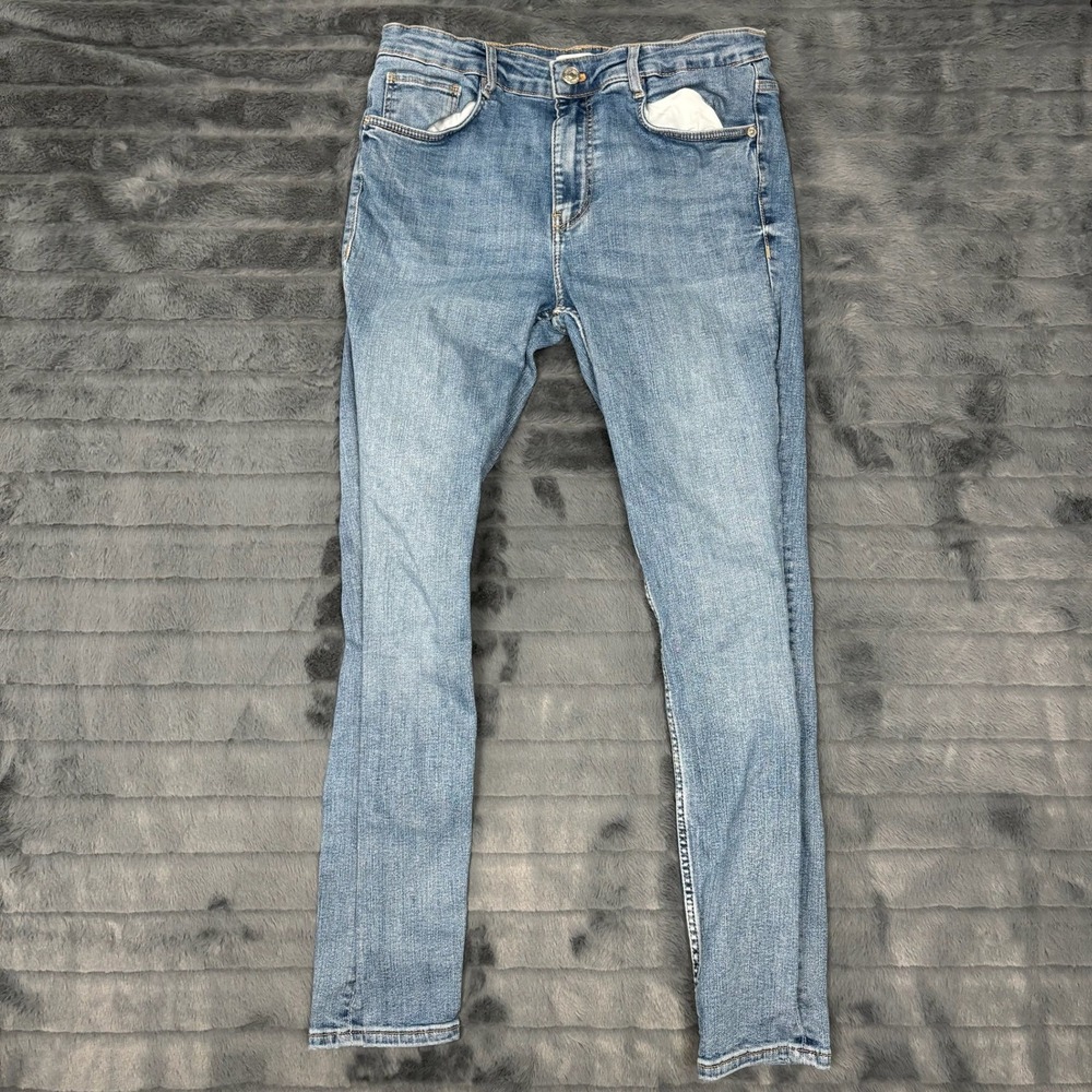 Zara Womens Skinny Jeans Medium Wash Blue Denim Size 10 EUR 42